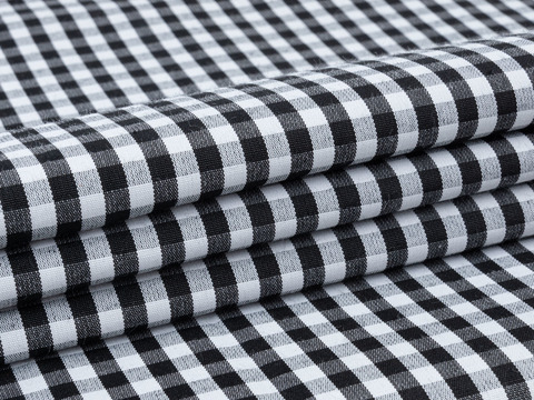 Клетка поплин ЗАРАНО ЮНИЧЕК из поликоттона - черный