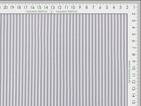 Полоска поплин ЗАРАНО ЮНИСТРАЙП из поликоттона - серый
