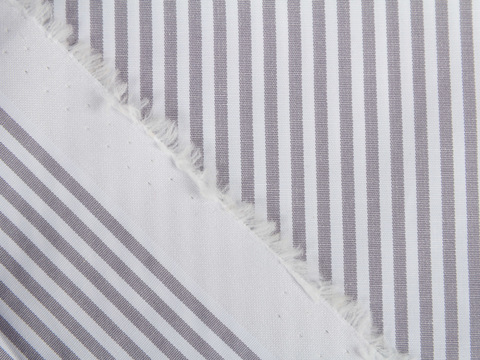 Полоска поплин ЗАРАНО ЮНИСТРАЙП из поликоттона - серый