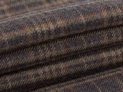 Костюмный твид ЛАЙФ из поливискозы - серый-бежевый