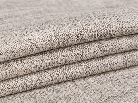 Имитация льна ЛИНЕН БЛЭНК из поливискозы с добавлением хлопка - серо-бежевый