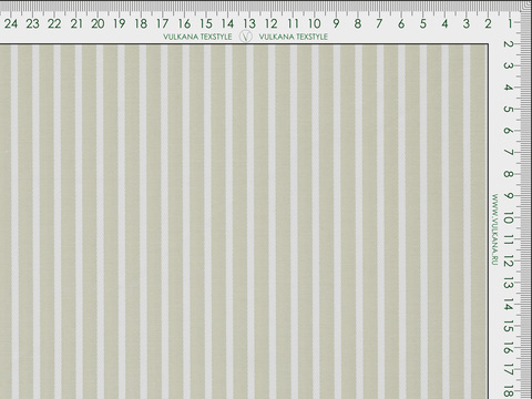 Полоска поплин ЗАРАНО ПАУДЕР из поликоттона - зеленый