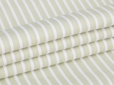 Полоска поплин ЗАРАНО ПАУДЕР из поликоттона - зеленый