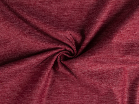 Имитация льна из поликоттона - красный