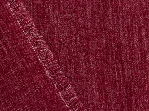 Имитация льна из поликоттона - красный