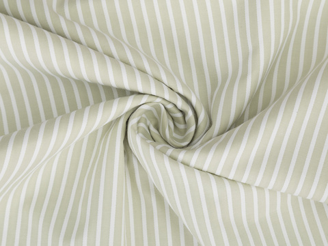 Полоска поплин ЗАРАНО ПАУДЕР из поликоттона - зеленый