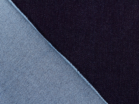 Джинсовая ткань цвета индиго из полиэстера хлопка и лайкры