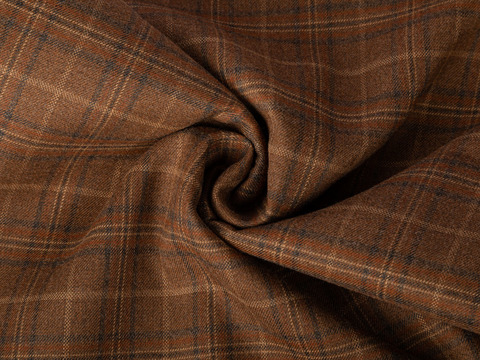 Ткань MILAN CHK-D18 C001(pumpkin-grey)