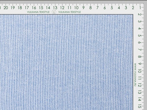 Жатка в узкую бело-голубую полоску из хлопка