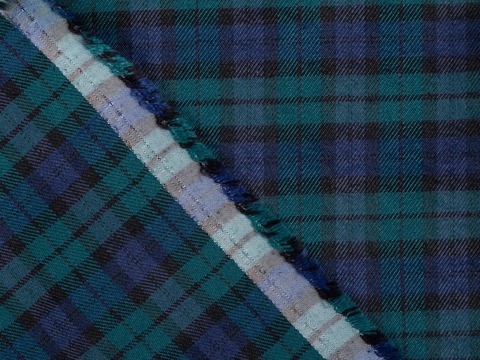 Ткань BULLET PEACH CHK-D02 C001(green-navy)