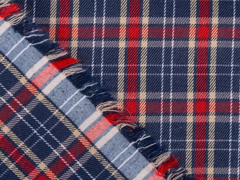 Ткань BULLET PROOF CHK-D03 C001(navy-red)