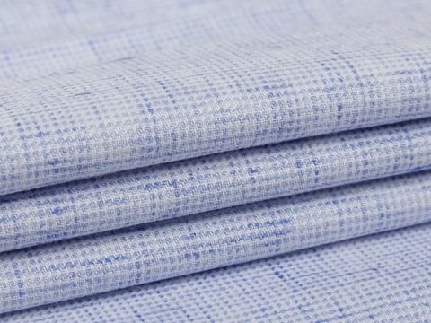 Имитация льна AWARD из хлопка тенсель - синий