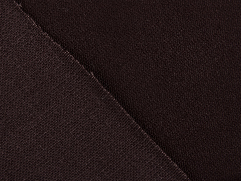 Однотонная ткань глубокого коричневого цвета из хлопка