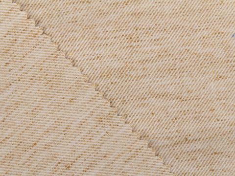 Твил КАБИРА из хлопка - бежевый