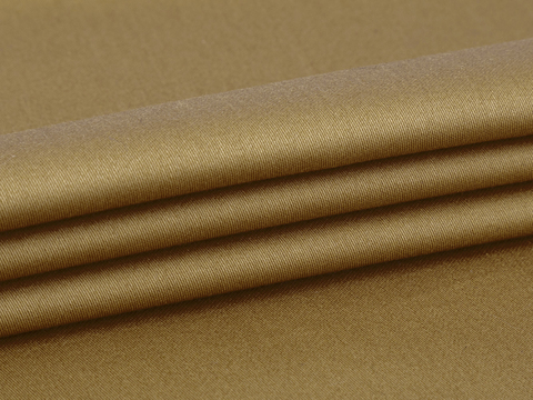 Сатин КРОМПТОН из хлопка - бронзовый бежевый