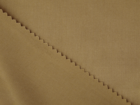 Сатин КРОМПТОН из хлопка - бронзовый бежевый