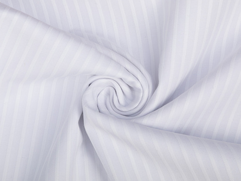 Полоска поплин ЗАРАНО ПАУДЕР из поликоттона - белый