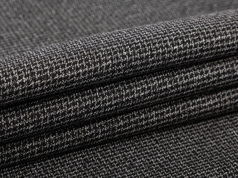 Серо-чёрный твид из полиэстера вискозы и лайкры