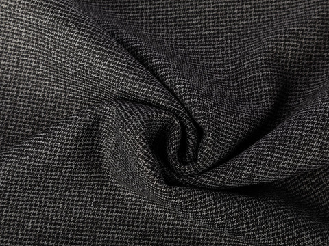 Серо-чёрный твид из полиэстера вискозы и лайкры