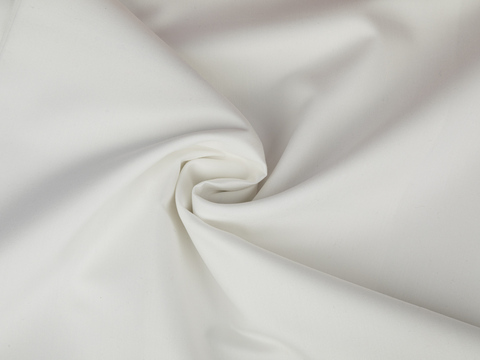 Однотонная молочная ткань из полиэстера и вискозы