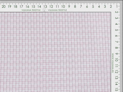 Клетка жаккард БРИКС из поликоттона - бордовый