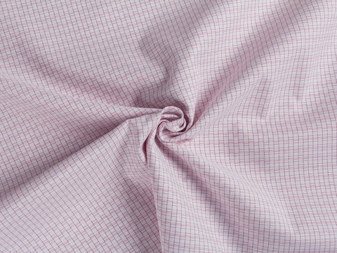 Клетка жаккард БРИКС из поликоттона - бордовый