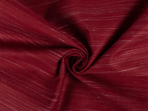 Саржа насыщенного винного цвета из хлопка и полиэстера