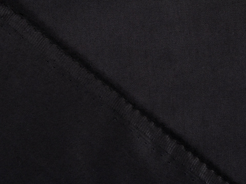 Чёрная хлопковая ткань