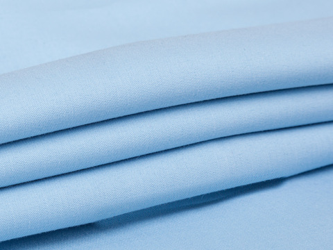 Поплин РОКЕТ из поликоттона стрейча - светло-голубой