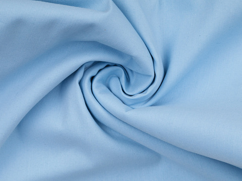 Поплин РОКЕТ из поликоттона стрейча - светло-голубой