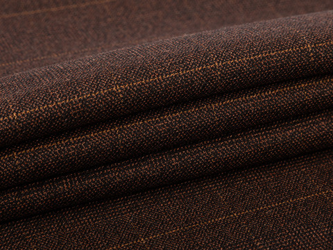 Костюмная клетка ГРЕЙГУС из поливискозы - шоколадный