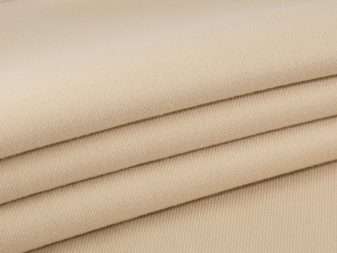 Ткань цвета топлёного молока из хлопка полиэстера вискозы и лайкры