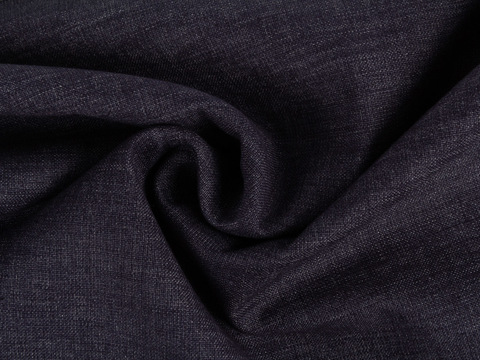 Имитация льна СТЭФАНИ из поликоттона - синий