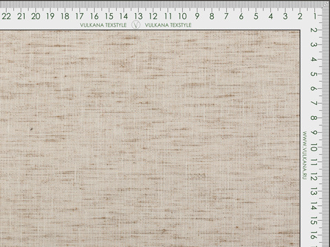 Светло-коричневая ткань под лён из полиэстера и хлопка