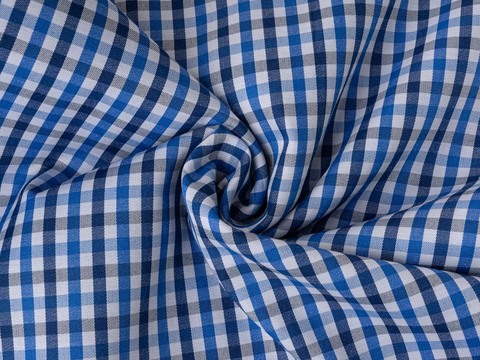 Клетка твил ВЕРИ ЗАРАНО из поликоттона - синий