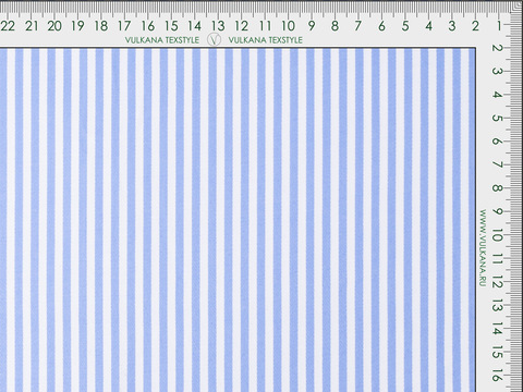 Бело-голубая ткань в полоску из полиэстера и хлопка